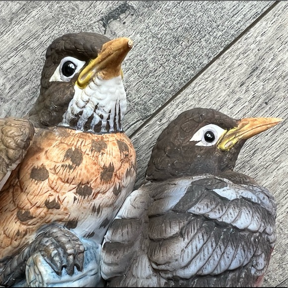 Robin KW5157 Porcelain figurine birds statue - Picture 9 of 9